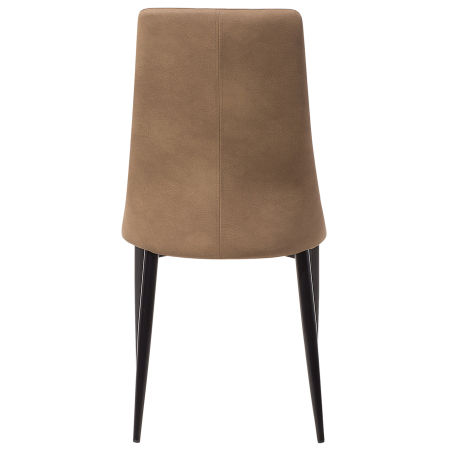 Set de 2 scaune dining CLAYTON Piele ecologică Maro auriu [6]