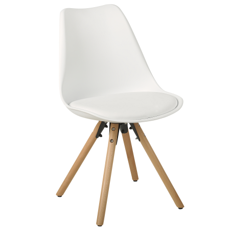 Set of 2 dining chairs DAKOTA White [3]