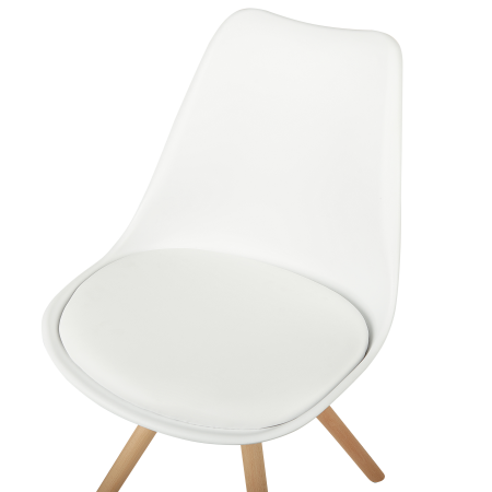 Set of 2 dining chairs DAKOTA White [6]