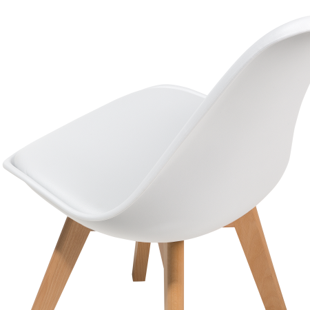 Set of 2 dining chairs DAKOTA II White [10]