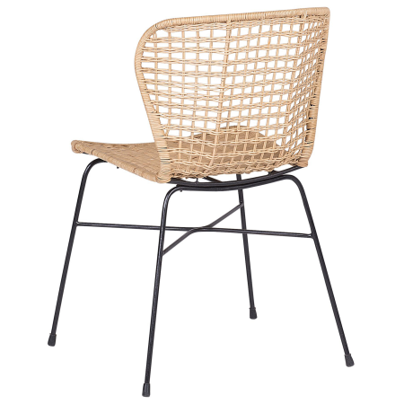 Set de 2 scaune dining ELFROS Ratan Natural [5]