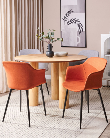 Scaun dining - Set of 2 ELIM dining chairs Orange
