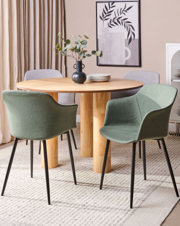 Scaun dining - Set of 2 dining chairs ELIM Dark Green