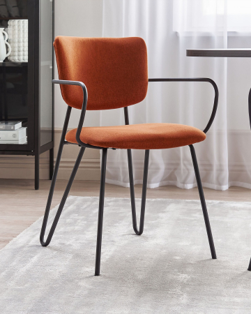 Scaun dining - Set of 2 dining chairs ELKO Orange