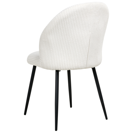 Set de 2 scaune dining ELOY Velur Alb-murdar [6]