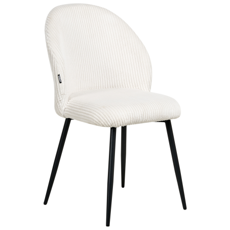 Set de 2 scaune dining ELOY Velur Alb-murdar [4]