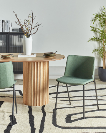 Whole Home - Set of 2 ESBON dining chairs Dark green