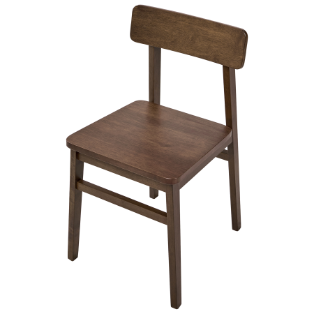 Set de 2 scaune dining GORRE Lemn Maro închis [6]