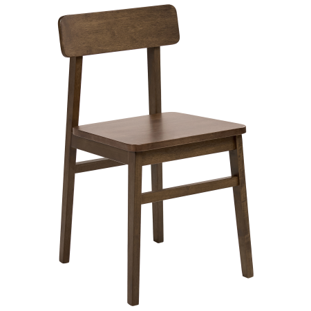 Set de 2 scaune dining GORRE Lemn Maro închis [3]