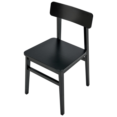 Set de 2 scaune dining GORRE Lemn Negru [6]