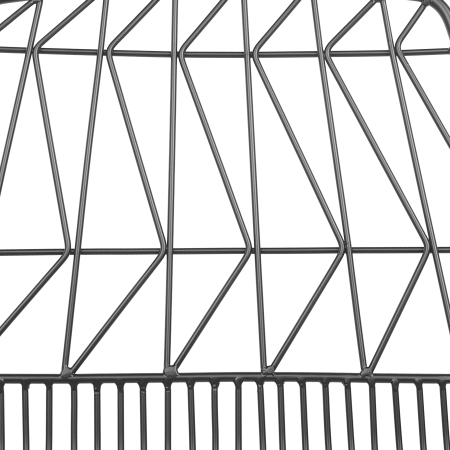 Set of 2 dining chairs HARLAN Black Metal [7]