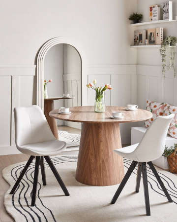 Casă & Locuință - Set de 2 scaune dining HEDLEY  Bej deschis