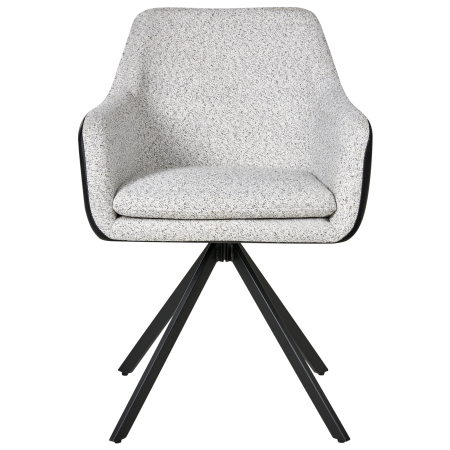 Set of 2 dining chairs LITHIA Black/White [5]