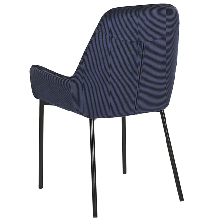 Set of 2 dining chairs LOVERNA Velvet Dark Blue [5]