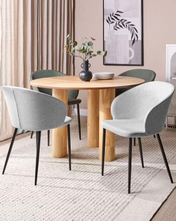 Scaun dining - Set of 2 MASON dining chairs Light grey