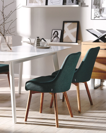 Scaun dining - Set de 2 scaune dining MELFORT Verde închis