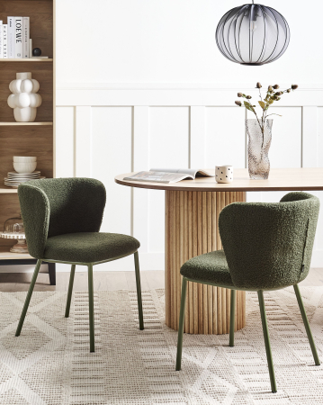 Scaun dining - Set de 2 scaune dining MINA II Verde închis