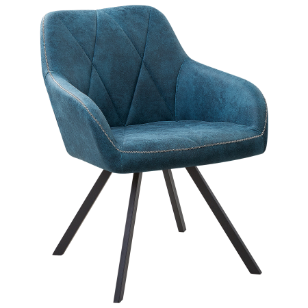 Set de 2 scaune dining MONEE Albastru marin [3]