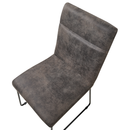 Set de 2 scaune dining NEVADA Gri închis [5]