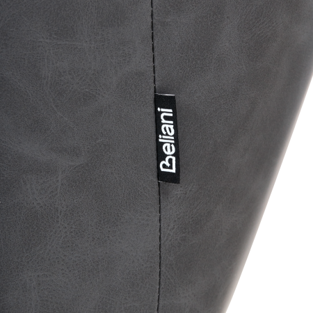 Set de 2 scaune dining Pivotant SANSARC Piele ecologică Negru [8]