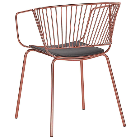 Set de 2 scaune dining RIGBY Metal Cupru [4]