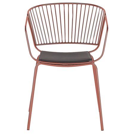 Set de 2 scaune dining RIGBY Metal Cupru [5]