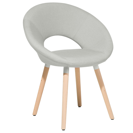 Set de 2 scaune dining ROSLYN Gri deschis [3]