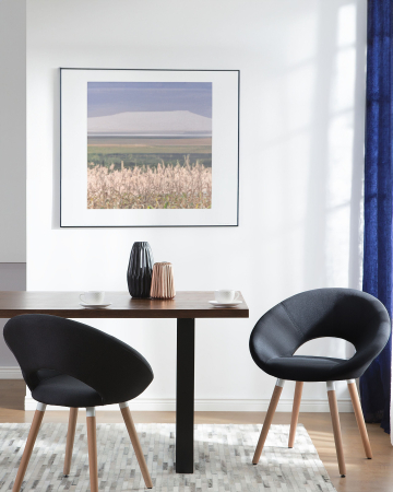 Scaun dining - Set of 2 dining chairs ROSLYN Black