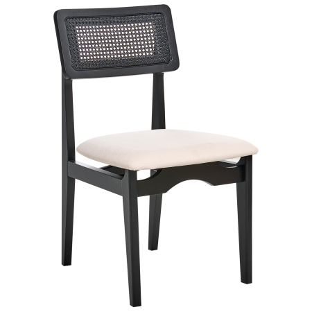 Set of 2 RUBONIA Dining Chairs Wood Black [3]