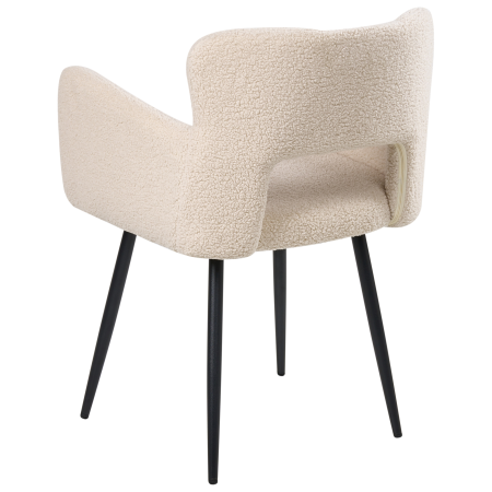 Set de 2 scaune dining SANILAC Boucle Bej [6]