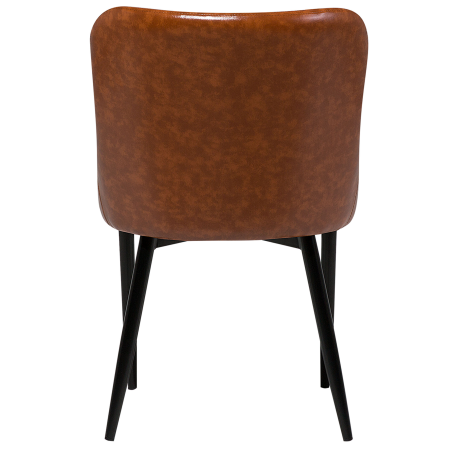 Set de 2 scaune dining SOLANO Piele ecologică Maro auriu [6]