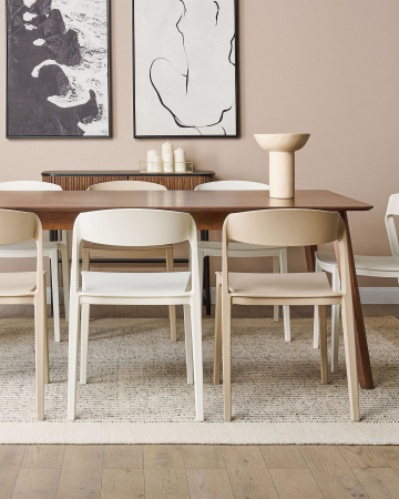 Scaun dining - Set of 2 dining chairs SOMERS White