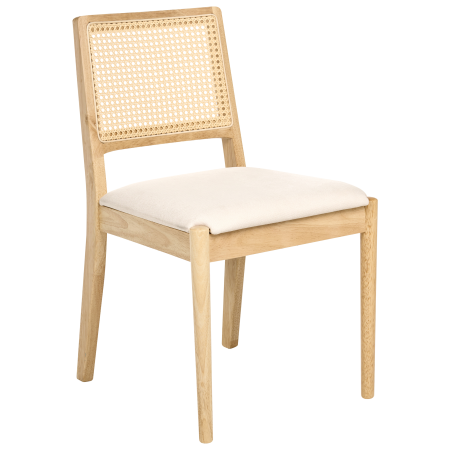 Set de 2 scaune dining TAMARAC Lemn Maro deschis [3]