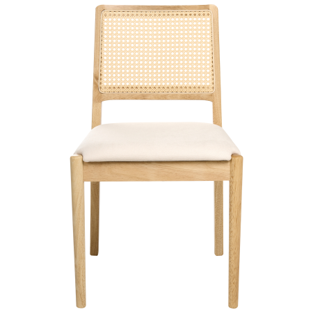 Set de 2 scaune dining TAMARAC Lemn Maro deschis [4]