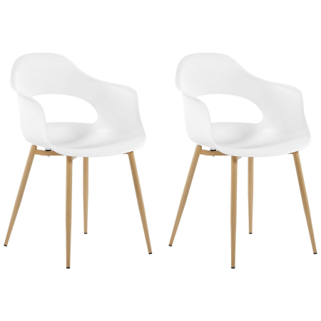 Set de 2 scaune dining UTICA Alb [1]