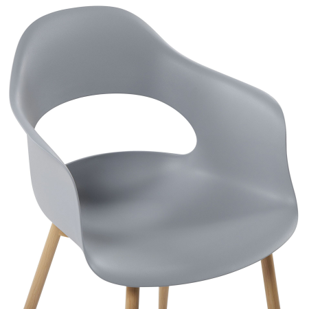 Set de 2 scaune dining UTICA Gri deschis [6]