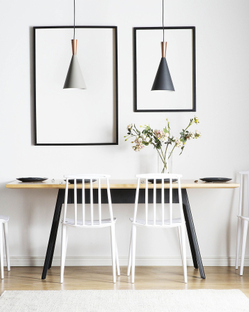 Scaun dining - Set of 2 VENTNOR dining chairs White