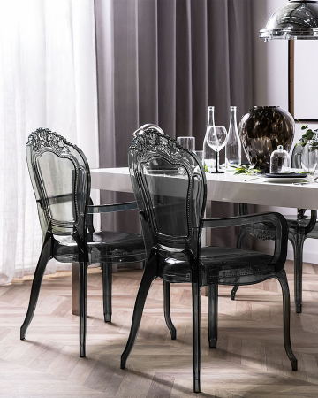 Scaun de banchet - Set of 2 VERMONT dining chairs Black