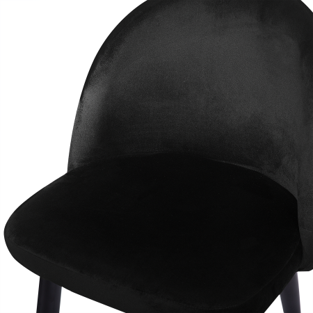 Set de 2 scaune dining VISALIA Catifea Negru [7]