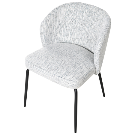 Set de 2 scaune dining ZANA  Alb/Albastru [7]