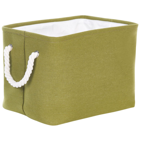 Set of 3 DARQAB baskets Cotton Olive green [5]