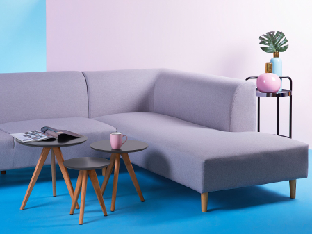 Masă de cafea - VEGAS Coffee Table Set of 3 Grey