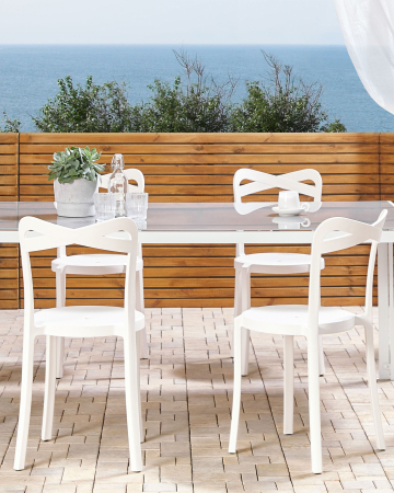 Scaun dining - Set of 4 garden chairs CAMOGLI White