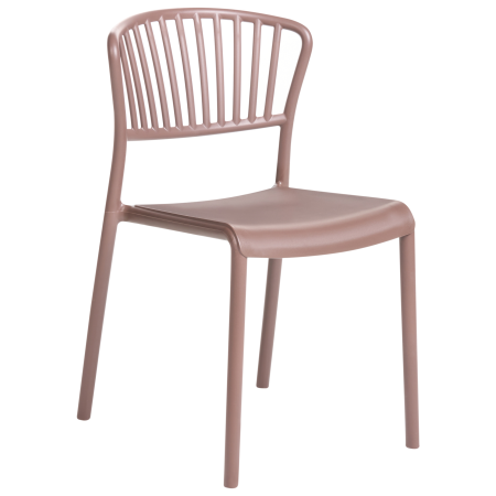 Set of 4 garden chairs GELA Brown [3]