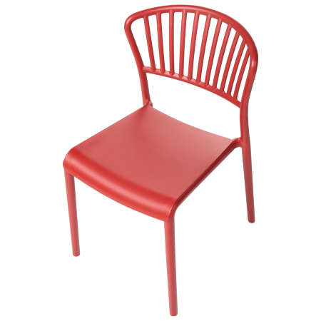 Set of 4 garden chairs GELA Red [6]