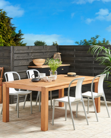 Scaun dining - Set of 4 garden chairs SPEZIA White