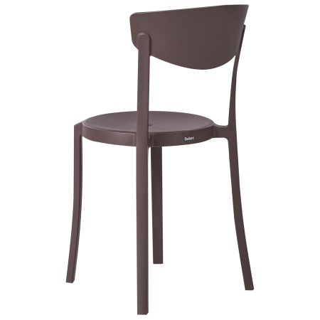 Set of 4 garden chairs VIESTE Brown [5]