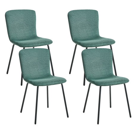 Set de 4 scaune dining CALDWELL  Verde [1]