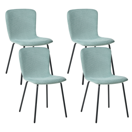 Set of 4 CALDWELL dining chairs Mint green [1]
