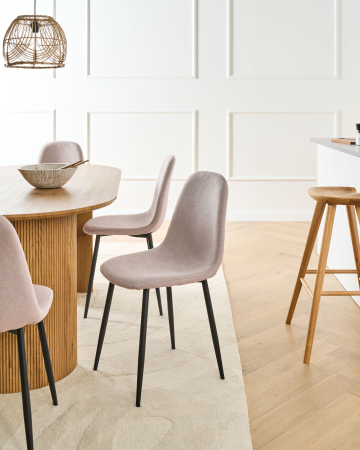 Whole Home - Set of 4 Dining Chairs CRANDALL Beige